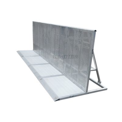 Easy to install safety aluminum crowed barricade for performance