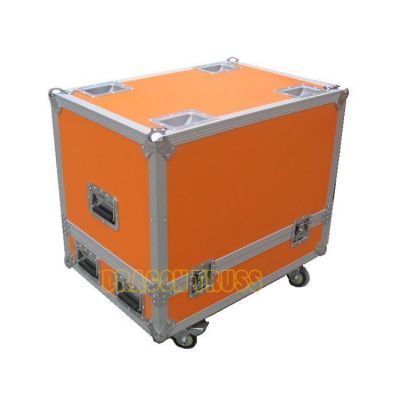 Professional rack flight case with wheels